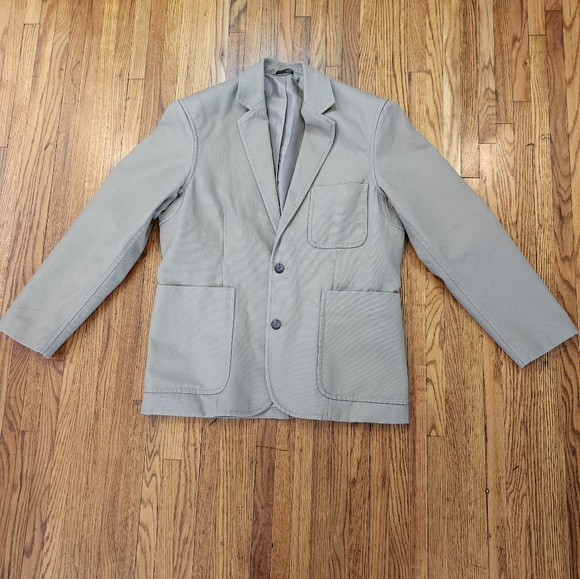 Duluth Trading Co Other - Duluth Trading Fire Hose Presentation Field Jacket Mens Size M Tan 2 Button